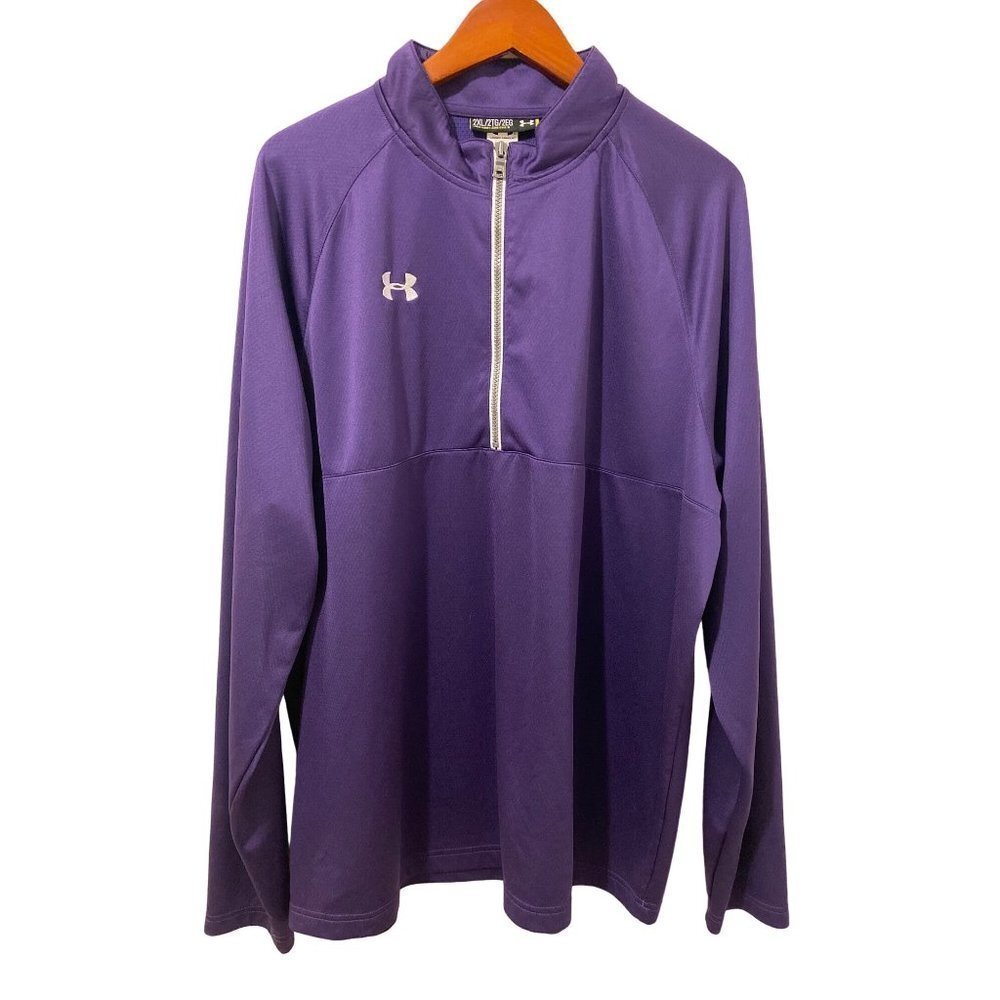 Under Armour Purple 1/2 Zip Pullover Size 2XL